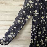 Cato NWT Navy Floral Faux Wrap Dress Medium Photo 1