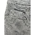 ZARA  Premium Denim Paisley Velvet Skinny Pant size 6 Photo 5