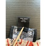 Angie  Boho Southwestern Geometric Print Beaded Peasant Top Medium Dolman Sleeves Photo 4