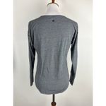 Lululemon  Gray Long Sleeve Athletic Top Thumbholes V Neck Women's Photo 1