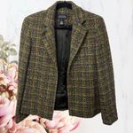 Jones New York Tweed Blazer Jacket Multicolor Wool Blend Sz 4 Photo 1