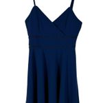 Francesca's Jun & Ivy Royal Blue Fit & Flare Cutout Lace Tank Top Dress Large L Photo 0