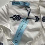 Solitaire NWT  White Blue Embroidered Swim Cover‎ Sz S Photo 6