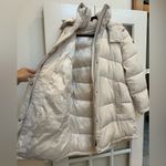Calvin Klein  Cream Winter Heavyweight Hooded Puffer Jacket Women’s Size L NWOT Photo 4