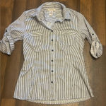 Covington  Navy and White Striped Shirt Photo 0