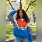 Members Only Rare Print Windbreaker Old School Vibe Medium EUC Unisex Photo 1