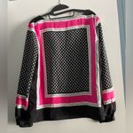 New York And Company New York & Co. Women’s V-Neck Print Nylon Ruched Blouse Photo 5