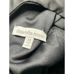 Charlotte Russe  Black Long‎ Sleeve Sheer Romper Ribbed w Pockets Medium Photo 5