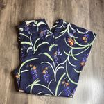 Anthropologie Maeve Midnight Floral The Colette Wide Leg Pants Photo 0