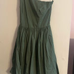 TCEC  One-Shoulder Dress in Olive Green Photo 0