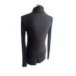 CAbi Turtle Neck Long Sleeve Tunic Blouse Black S Thumb Hole Comfortable Photo 1
