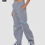 Obey 
WOMEN'S HARU BAGGY PANTS striped embroidered size 25 Photo 10