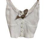 For Love & Lemons pointelle cream bow cropped top size Large Photo 1