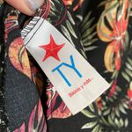 TY Mexican Tropical Leaf Beach Lightweight Summer Tank Spaghetti Strap Dress Black Size M Photo 5