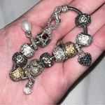 Judith Ripka  Fully Completed Charm Bracelet Natural Stones Sterling Silver Photo 3
