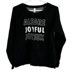 Xhilaration  Black Joyful Top Medium Photo 0