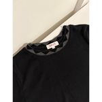 Goldie $125 New  Lewinter Ribbed Pyramid Tipped Long Sleeve Tee - Small - black Photo 1