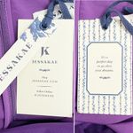 NWT JessaKae Nora Purple Midi Dress Sz XXL Sweetheart Flutter Sleeve Fit & Flare Photo 12