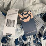 Ro's Garden size large tiered maxi dress white blue floral guest new anthropolog Photo 4