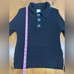 Maeve   by Anthropologie Black Knit Top Photo 9