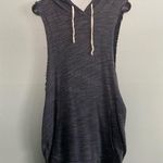 Project Social T  X Out from Under Grey Sleeveless Hooded Muscle Sweatshirt SZ S Photo 1