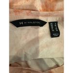 H by Halston  Shirt Women Small Pink Snakeskin V Neck Long‎ Sleeve Tee Athleisure Photo 7