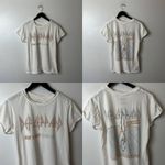 Recycled Karma Distressed Def Leppard T Shirt Womens White Medium M Music Band Graphic Tee Logo Photo 14