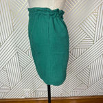 Lauren James  Scalloped‎ Seersucker Skirt in Green Size XS Photo 5