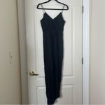 Zimmermann NWT ‎ Suede Balconette Long Dress in Black Photo 3
