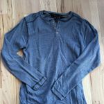 Vintage Long Sleeve Thermal Blue Size M Photo 0