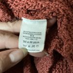 Free People  women’s  Cozy orange Rust Sweater,  cotton blend size XS Photo 5