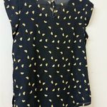 Papaya  Navy Blouse with Yellow Pattern Photo 6