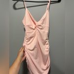 Amazon Pink Ruched Mini Dress Photo 2
