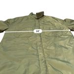 Forever 21 Forever‎ 21 Long Sleeve Button Snap Lightweight Jacket in Light Olive Sz L NEW Photo 4