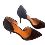 J.Crew Black Suede D'Orsay Heels Photo 0