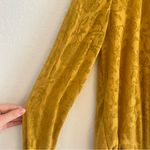 Maeve Lydia Wickeltop Gold Long Sleeve Wrap Blouse Photo 2