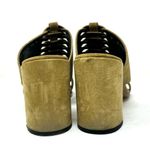 ROBERT CLERGERIE olive green suede open toe slides, made in France, size 9 Photo 7