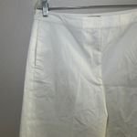 Theory  Women's White Wide Leg Trouser‎ Pants Size 10 Classic Career minimal Photo 1