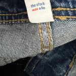 Old Navy Maternity Side-Panel OG Short Straight Leg Distressed Jean Overalls Photo 11