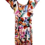 La Blanca  Floral Rhythm Off-The-Shoulder Cover Up Dress Womens Size Large Photo 3