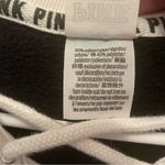 Celebrity Pink PINK Logo Spellout Rose Embroidery Lace Up  Drop Sleeve Sweatshirt-Black size XS Photo 3