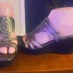 NAOT Silver Platform Sandals Size 7.5 Photo 0