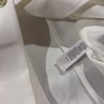 Joie NWOT  Longline Vest Gold Button Large White Photo 5