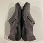 Clarks Clark’s Collection Ashland Palm Gray Leather Slip On Shoes Women’s 7.5M Comfort Photo 7
