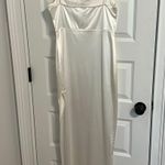Windsor Lola High Slit Satin Dress Photo 3