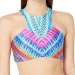 Luli Fama  Standard Star Girl Glam High Neck Engineered Reversible Bikini M NWT Photo 0