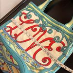 Brighton  A Winter’s Love colorful graphic Canvas travel vacation Tote,Large NWOT Photo 5