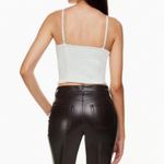 Aritzia Wilfred Basel Bustier Crop Camisole Tank Top White Small $68 Photo 3