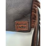 American Darling Western Crossbody Shoulder Red Cowhair Leather Fringe Photo 5