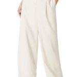 Sam Edelman Lorelai Pleated Trouser Women's Wide Leg Sailor Pants Khaki Sz 4 Photo 1